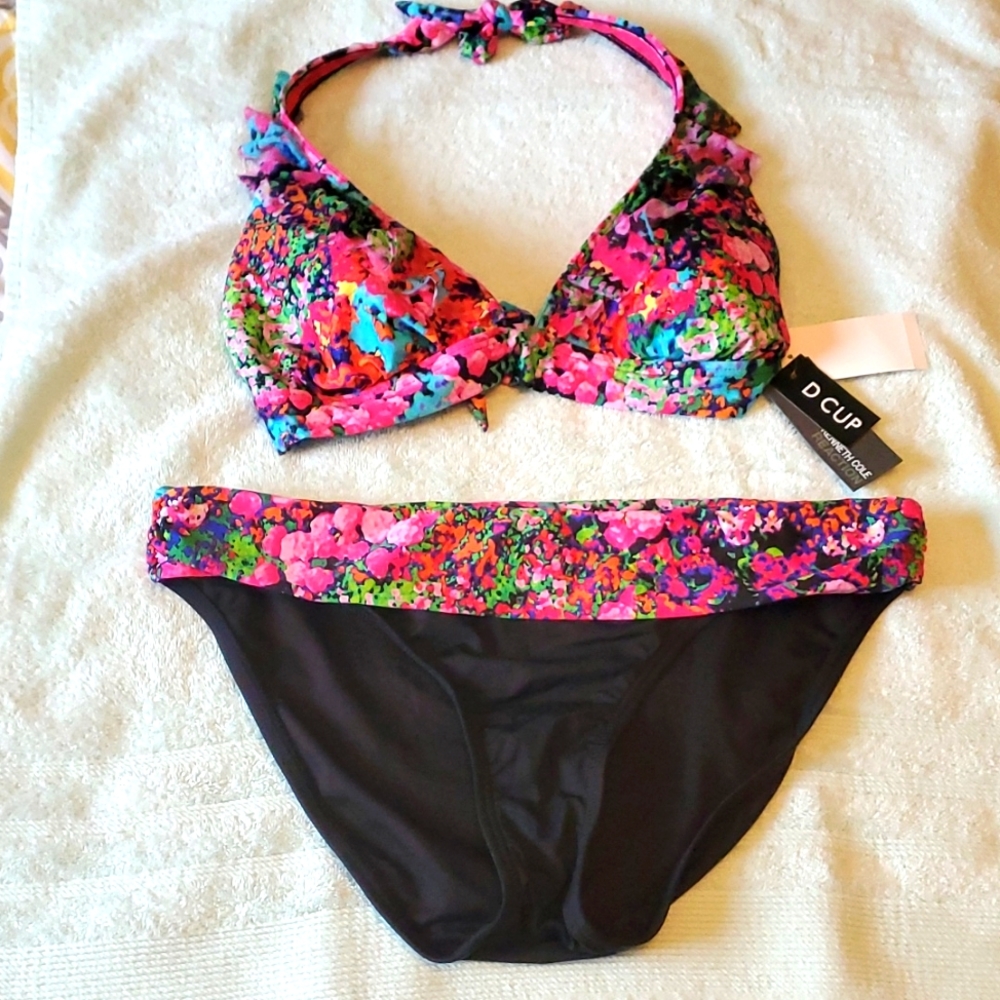 Kenneth Cole Reaction Bikini size L NWT